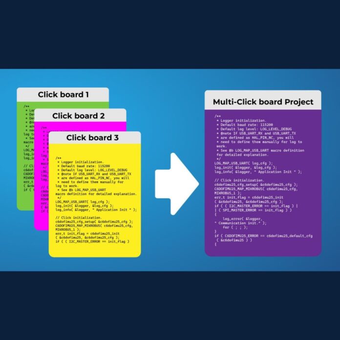Codice automatico con AI per progetti embedded multi-Click